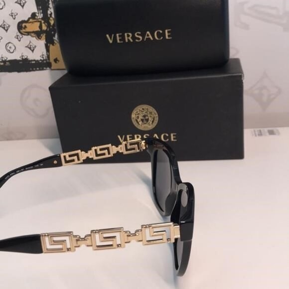 🕶️ Versace VE4394 3916 Cat-Eye Sunglasses – Black – Authentic Designer Shades - Picture 12 of 13
